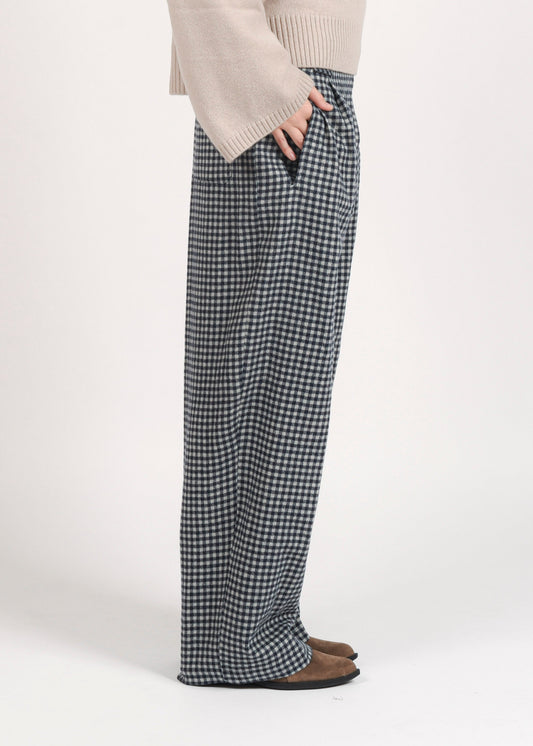 Carrot Pants Checked - Notte