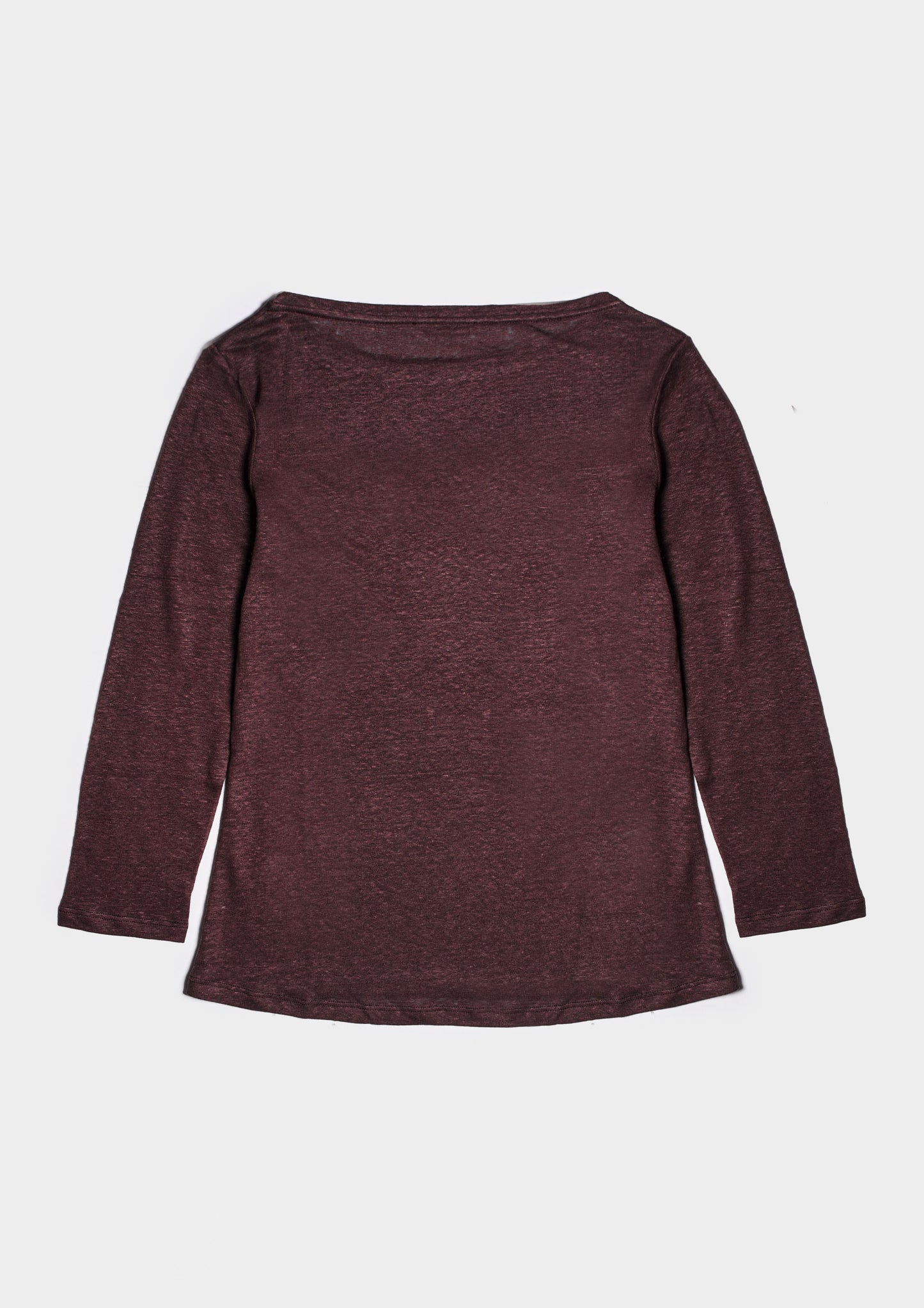 Boat Neck Lino - Cioccolato
