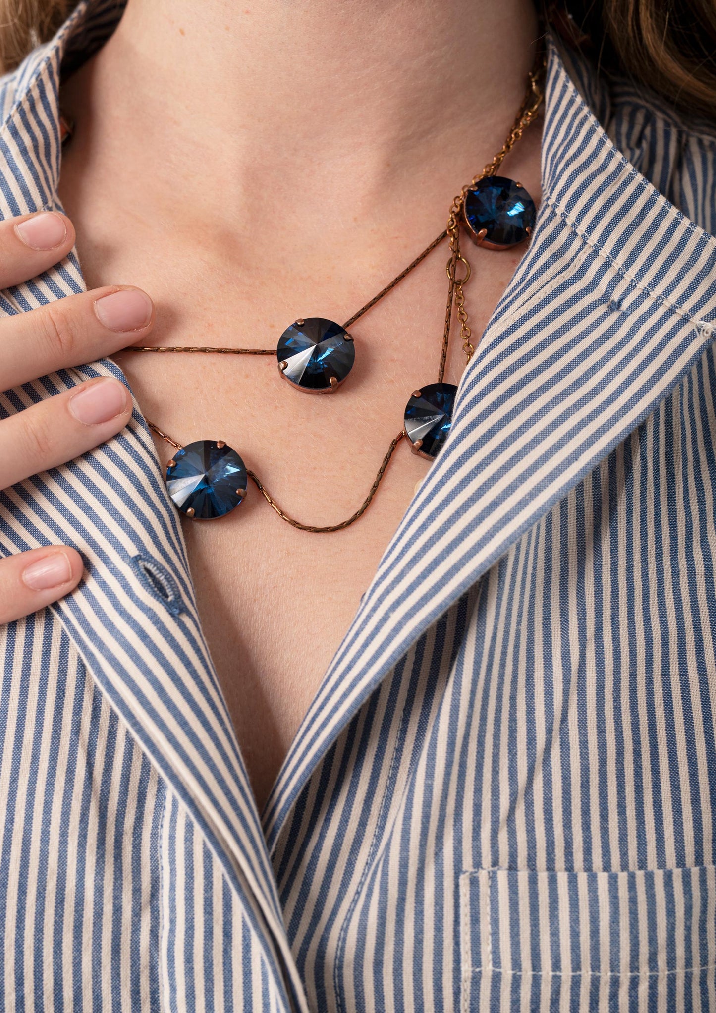 Collana Lunga Pietre Grandi