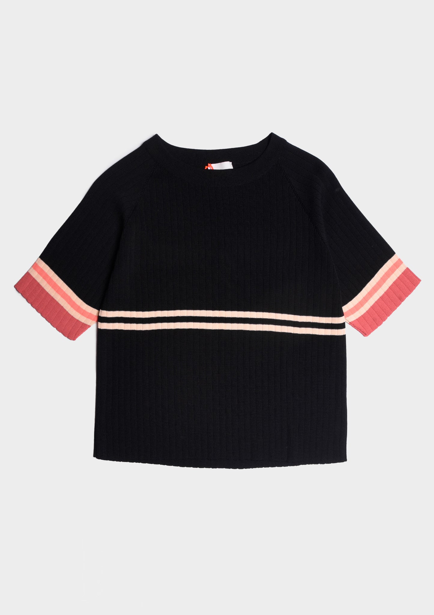 Biker T-Shirt - Navy/Meringa