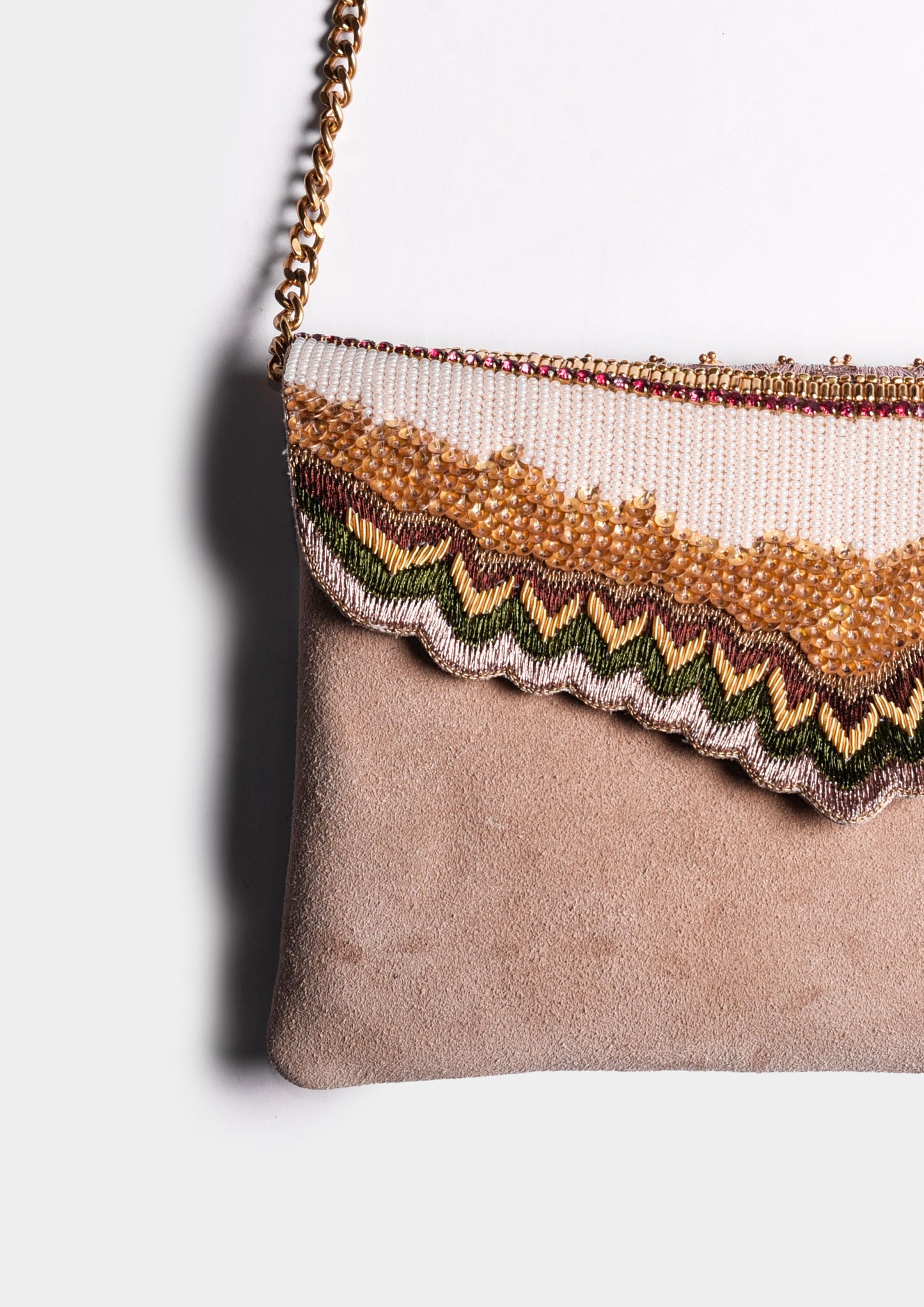 Pochette Mahes - Roseleaf/Beige