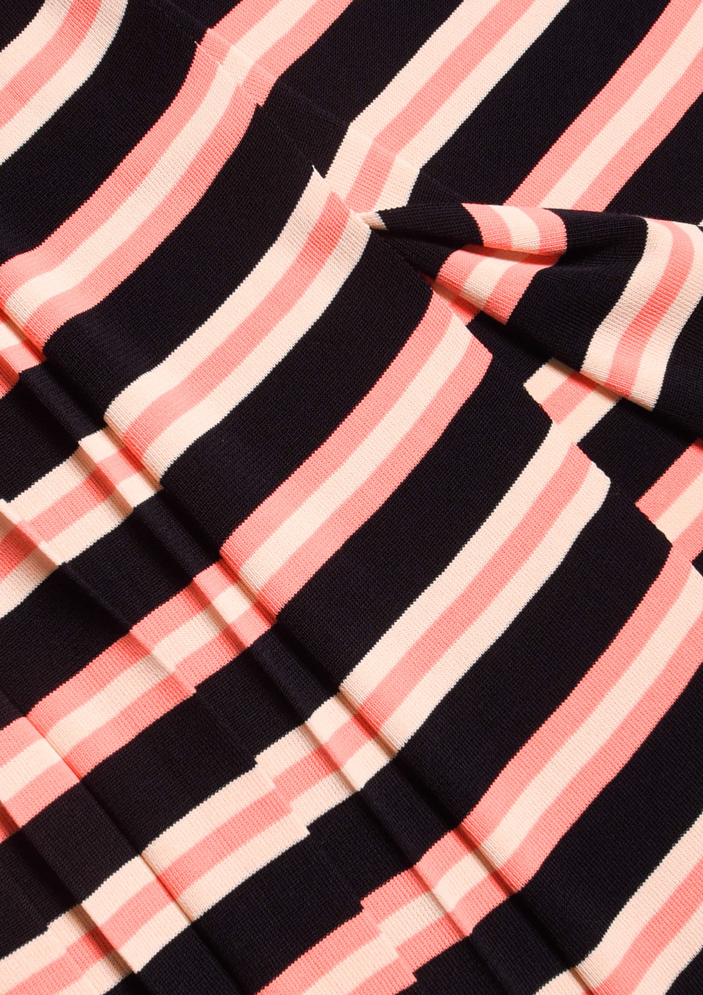 Pleated stripy Skirt - Blu/Rosa/Bianco