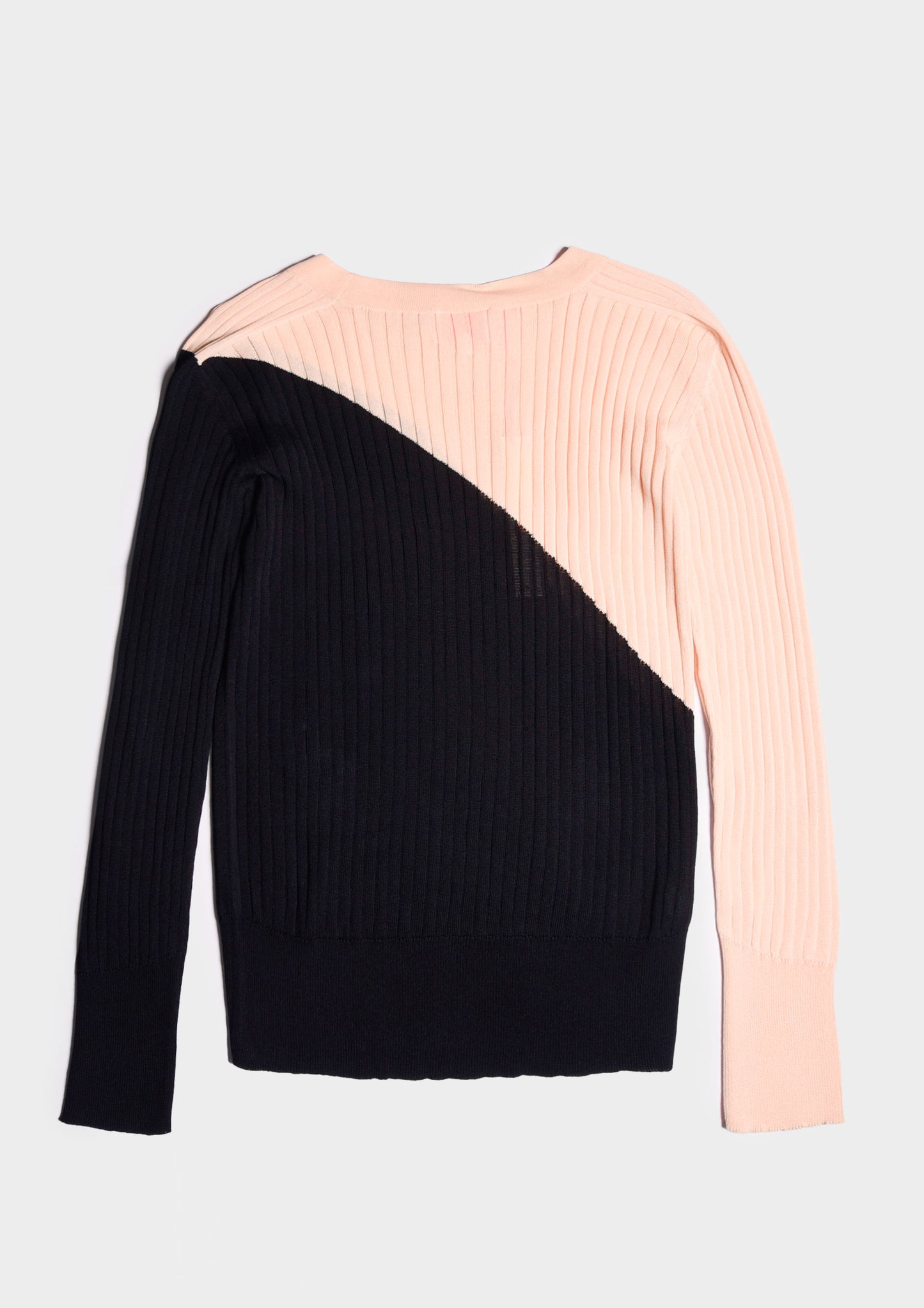 Bicolor Long-Sleeve - Blu/Crema