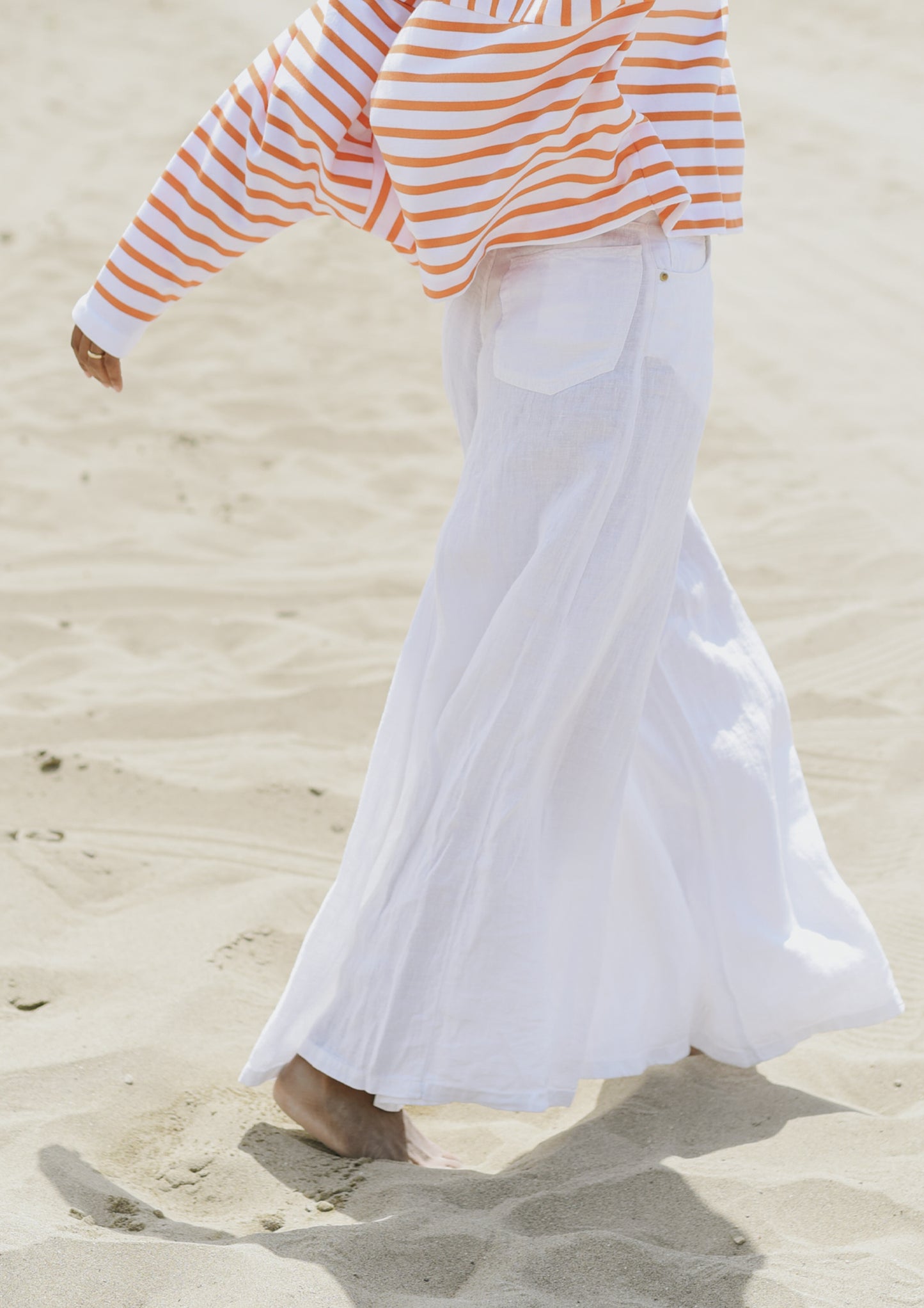 Jessica Wide-Leg Trousers - Bianco