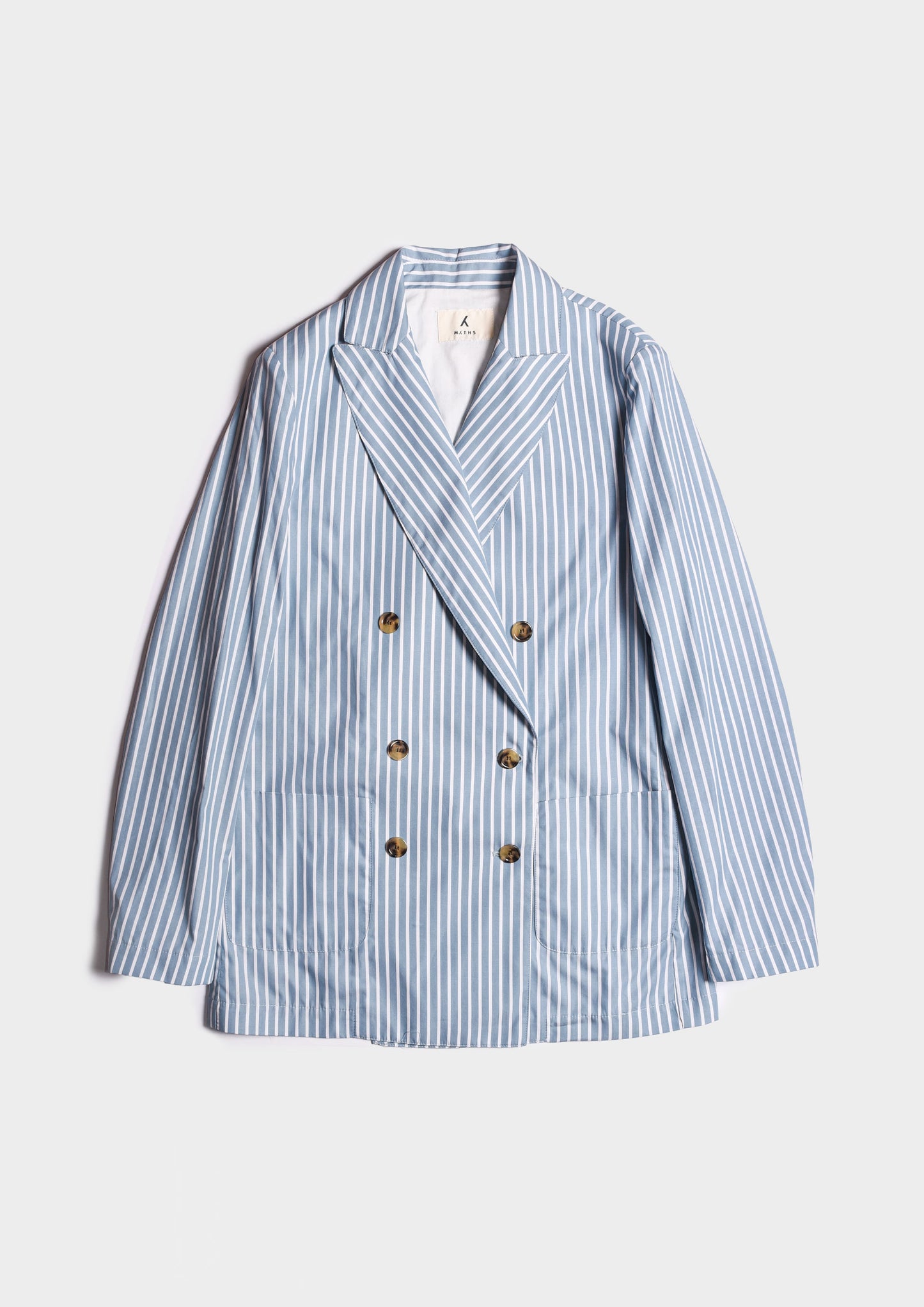 Pinstripe Blazer - Azzurro