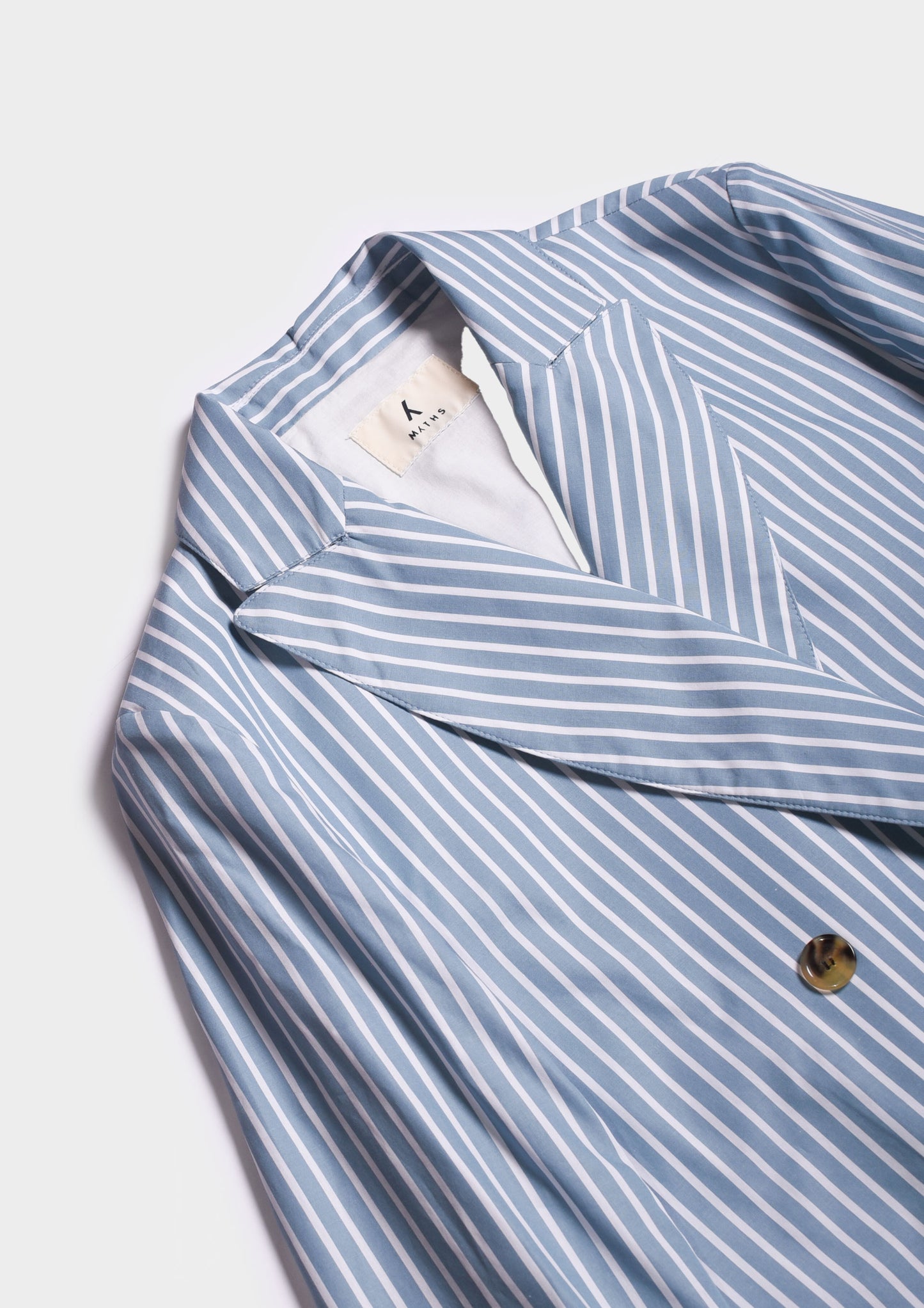 Pinstripe Blazer - Azzurro