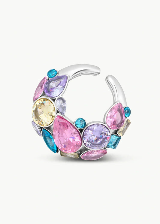 Earcuff Orion S - Silver/Multicolor