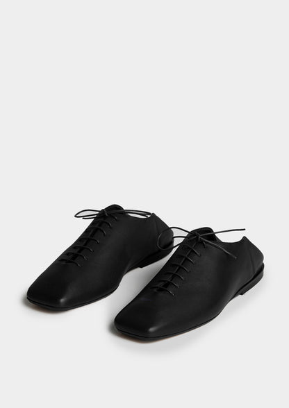 Leather Convertible Oxford - Black