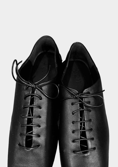 Leather Convertible Oxford - Black