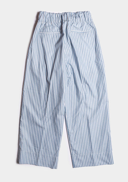 Pinstripe Pant - Azzurro