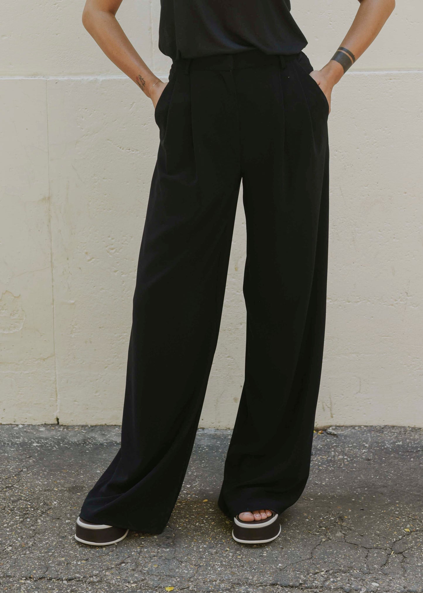 Gang Wide Leg Pants - Nero